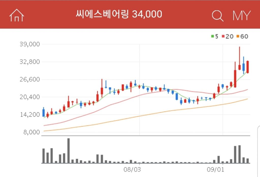 그린뉴딜 관련주 대장주 수혜주 씨에스베어링