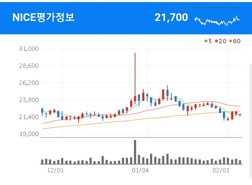 빅데이터 관련주 - NICE평가정보