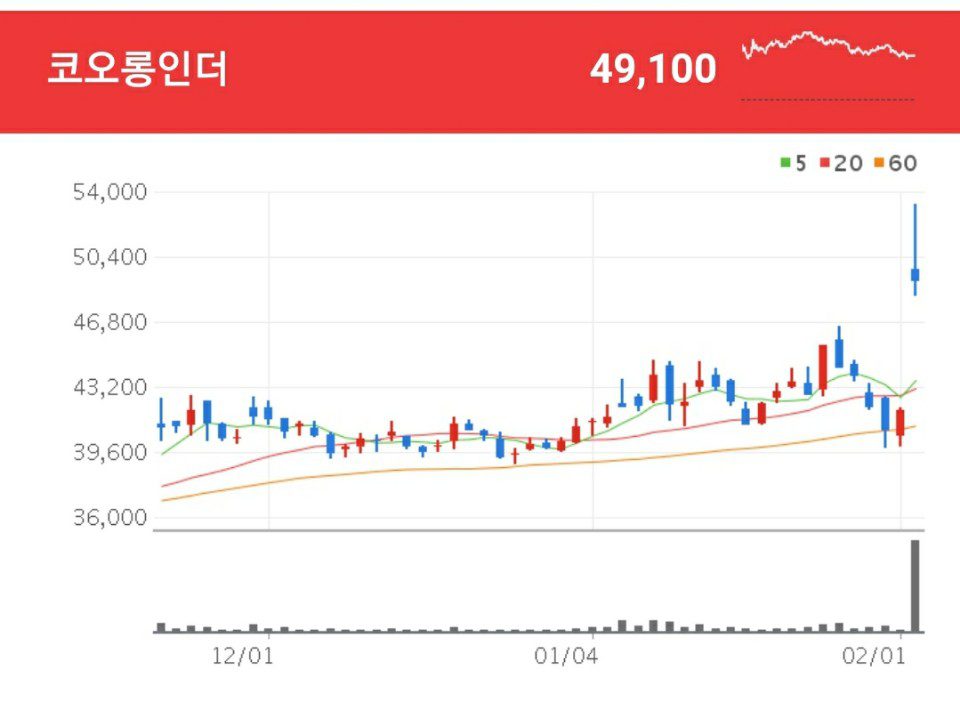 화학섬유 관련주 - 코오롱인더