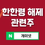 한한령 해제 관련주 7종 총정리 – 수혜주 밀도 있게!